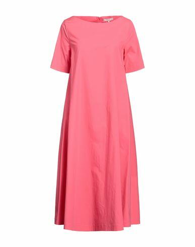 Antonelli Woman Midi dress Coral Cotton, Elastane Cover