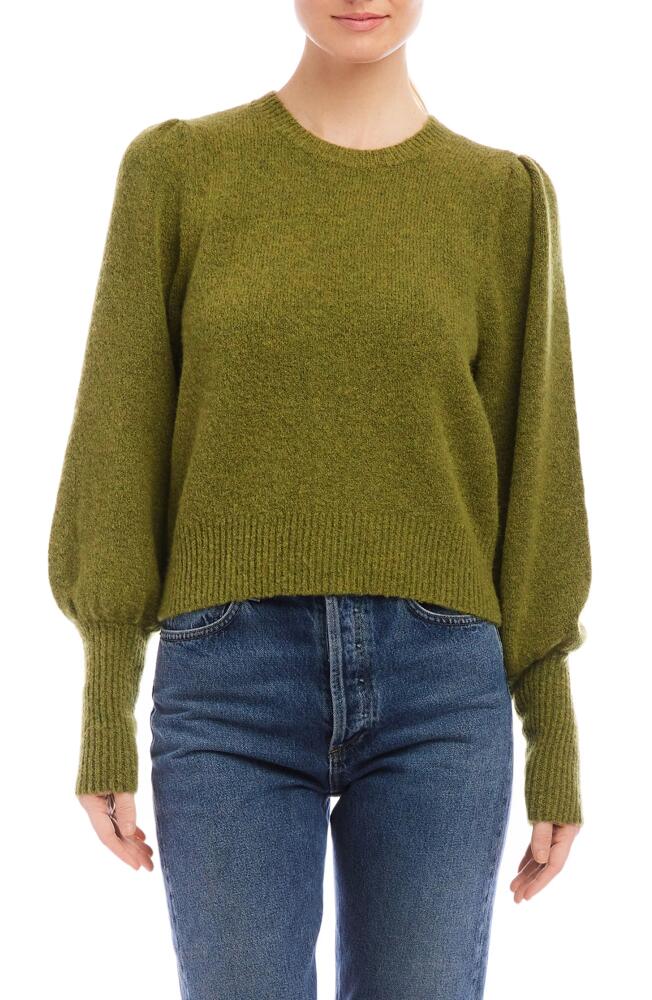 FIFTEEN TWENTY Lia Shirred Sweater in Olive Cover