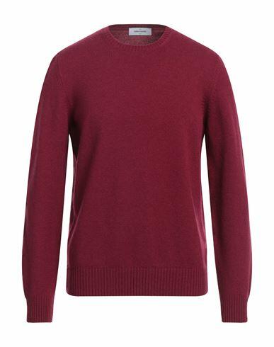 Gran Sasso Man Sweater Garnet Virgin Wool Cover