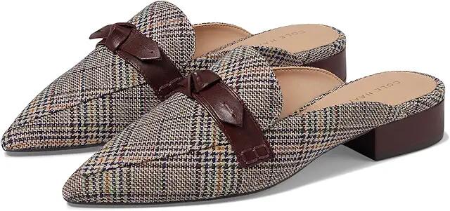 Cole Haan Piper Bow Mule (Multi Plaid Textle) Women's Flat Shoes Cover