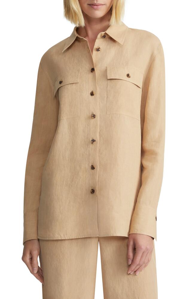 Lafayette 148 New York Ezra Linen Shirt Jacket in Melba Melange Cover