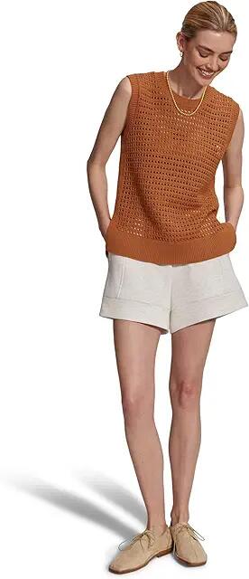 Varley Darin Longline Knit Tank (Almond) Women's Clothing Cover