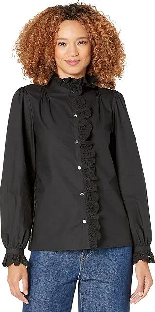 Joie Amiens Blouse (Caviar) Women's Clothing Cover