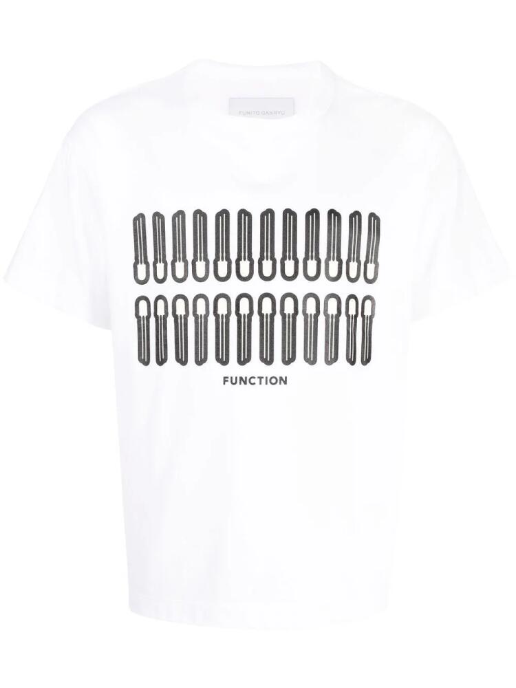 Fumito Ganryu Phosphorescent cotton T-shirt - White Cover