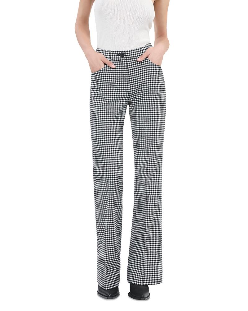 The Kooples Vichy Check Bootcut Pants Cover