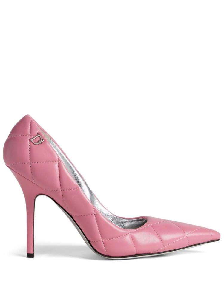 DSQUARED2 100mm quilted leather pumps - Pink Cover