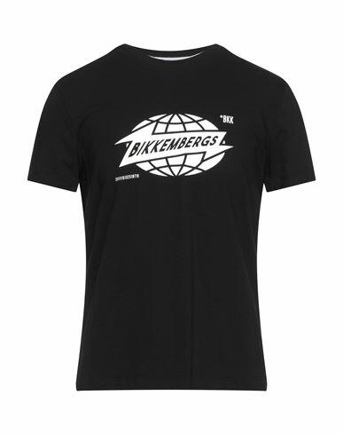 Bikkembergs Man T-shirt Black Cotton, Elastane Cover