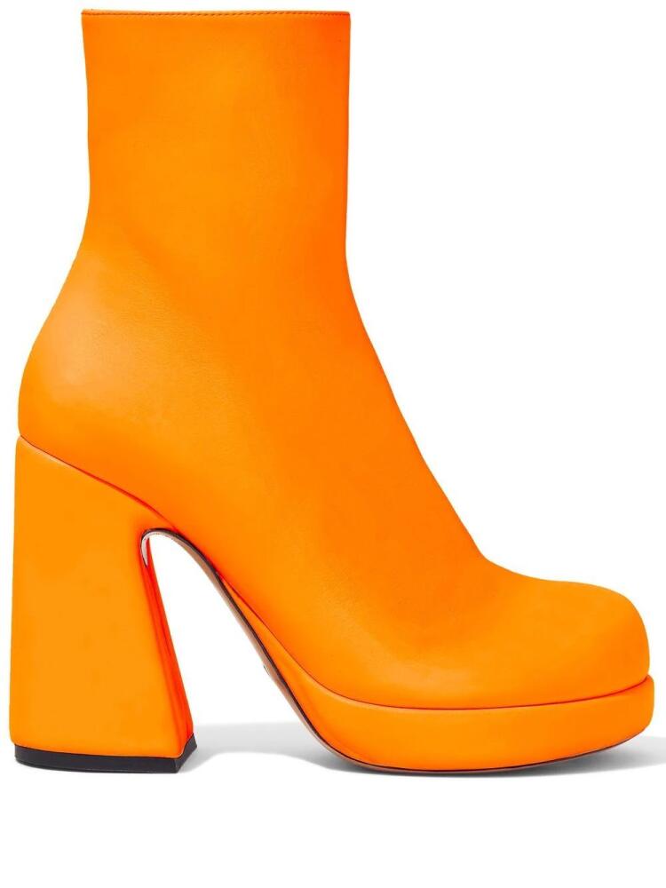 Proenza Schouler Forma 110mm platform boots - Orange Cover