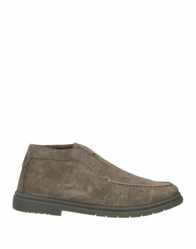 Andrea Ventura Firenze Man Ankle boots Grey Leather Cover