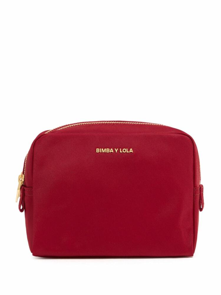 Bimba y Lola red double nylon make-up case Cover