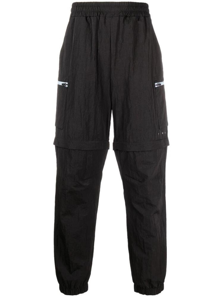 There Was One 2-in-1 cargo track pants - Black Cover