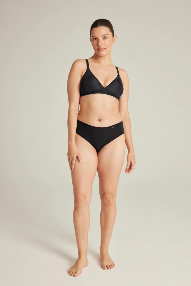 Nudea The Stretch Mid Rise Bikini Brief in Black Cover