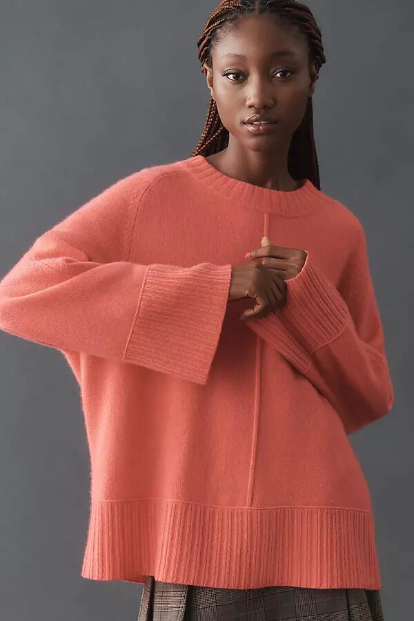 Maeve The Chandler Cashmere Crew-Neck Relaxed Pullover Sweater Cover