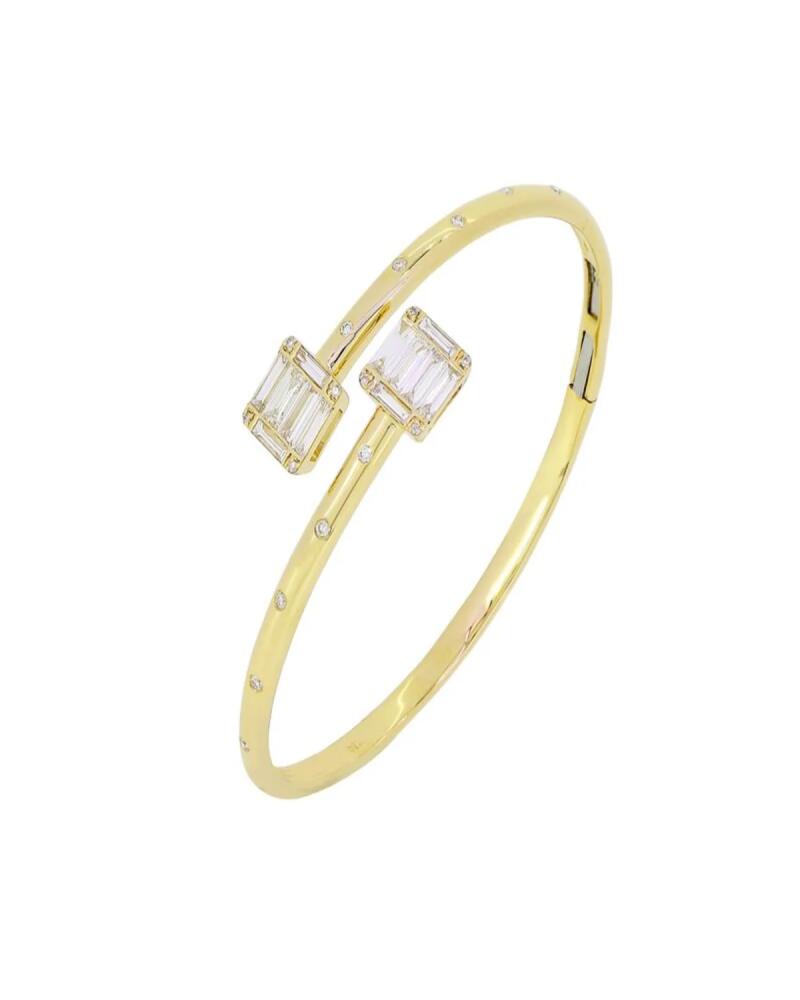 Andreoli 18K Yellow Gold Bypass Diamond Bangle Cover