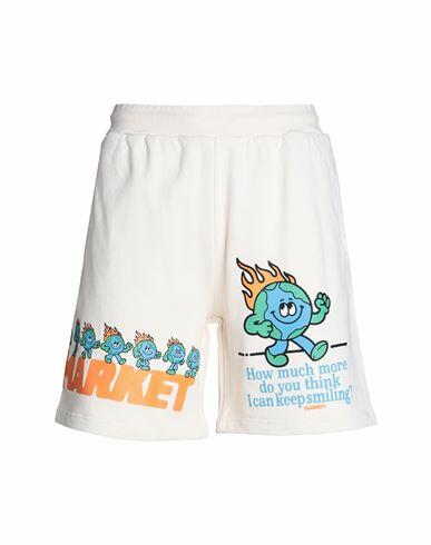 Market Keep Going Sweatshorts Man Shorts & Bermuda Shorts Beige Cotton Cover