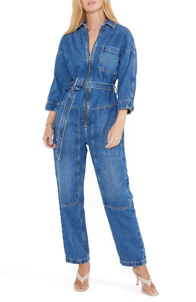 ÉTICA Zeta Zip Front Denim Jumpsuit in Cimarron Cover