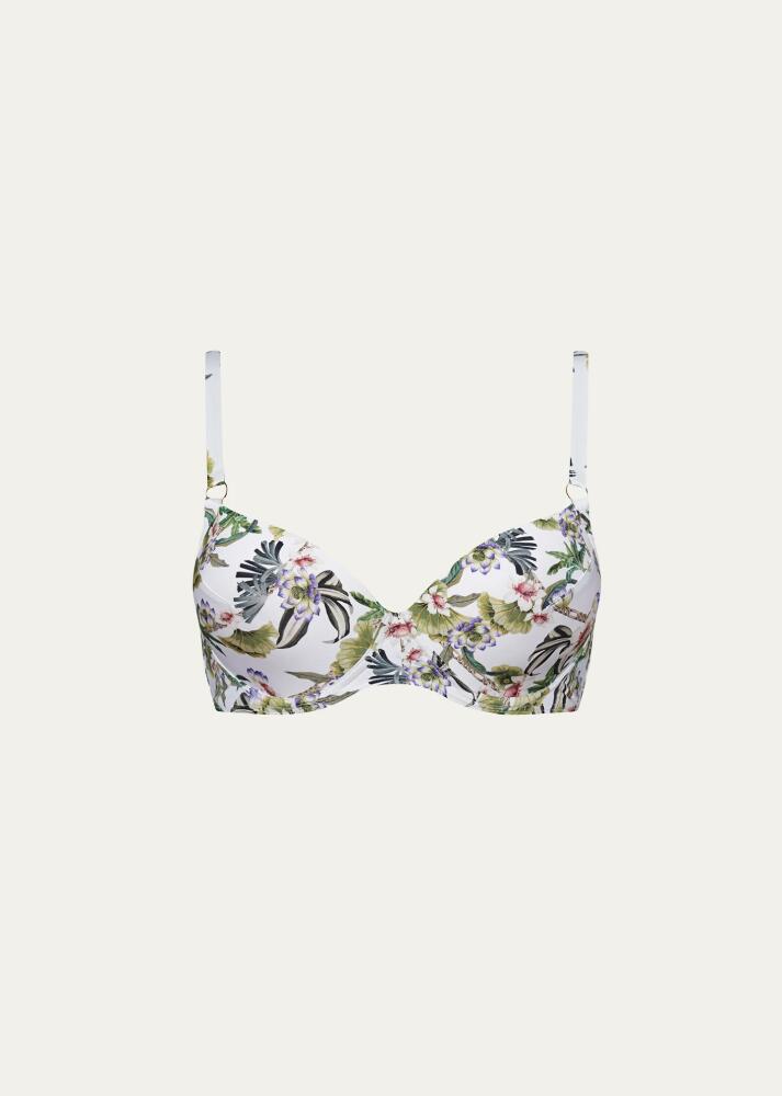 Aqua Blu Australia Daffodil-Print Judy Bikini Top (D-DD Cup) Cover