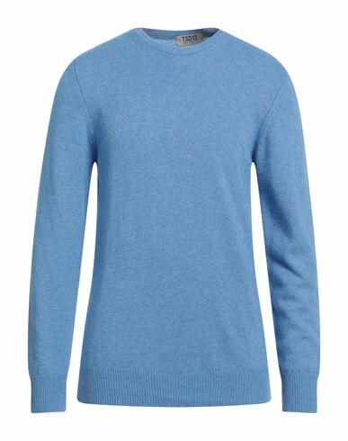 Tsd12 Man Sweater Sky blue Wool, Viscose, Polyamide, Cashmere Cover