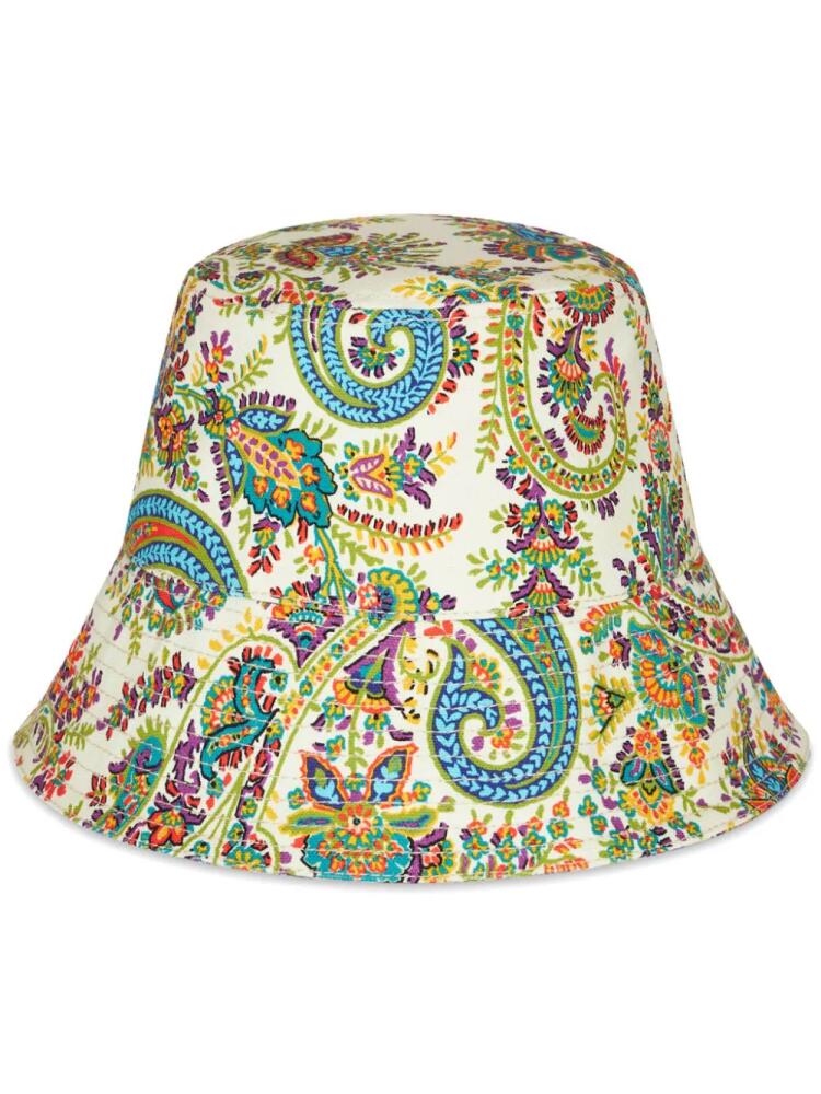 ETRO paisley-print cotton bucket hat - Neutrals Cover