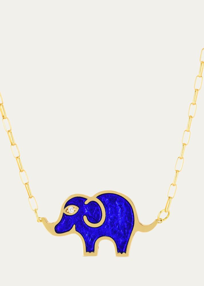 Audrey C. Jewels Elephant Enamel Pendant Necklace Cover