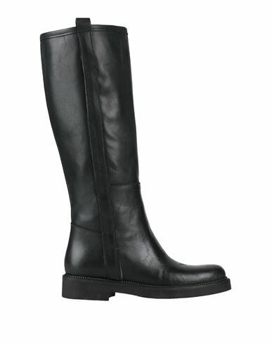 Geneve Woman Boot Black Leather Cover