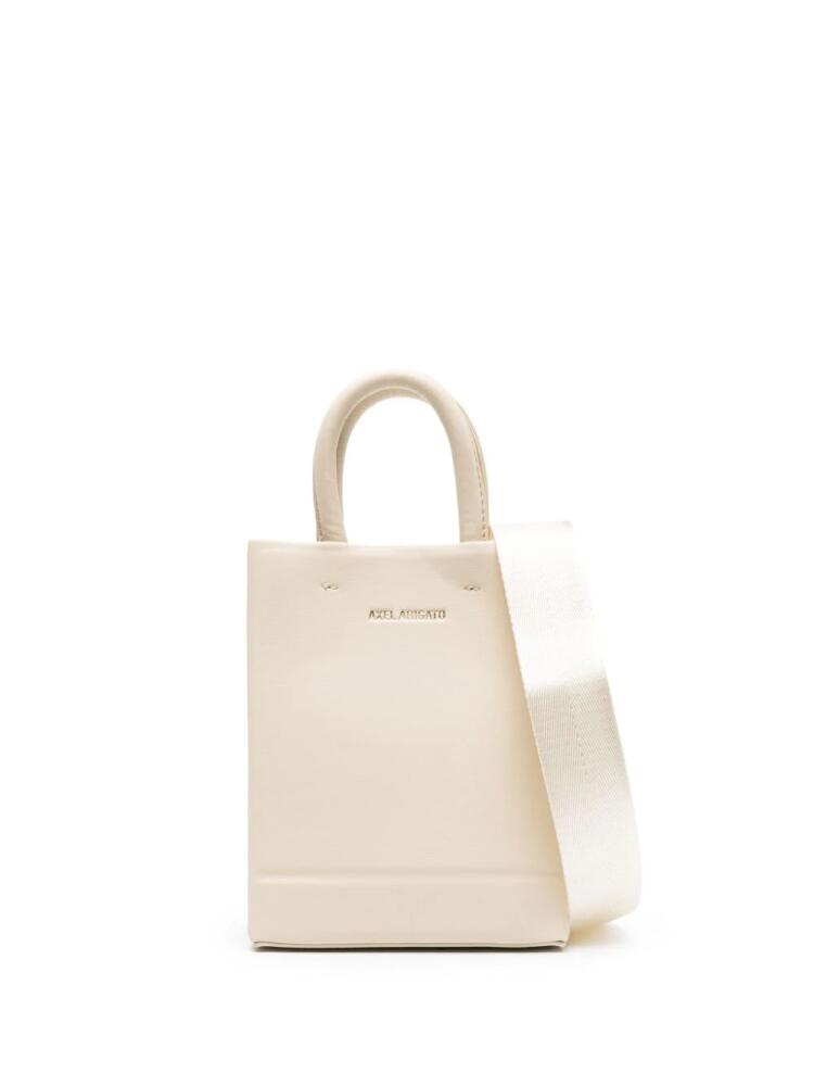 Axel Arigato embossed-logo tote bag - Neutrals Cover