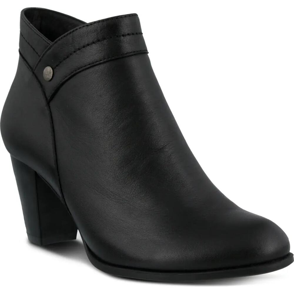 Spring Step Italia Bootie in Black Leather Cover