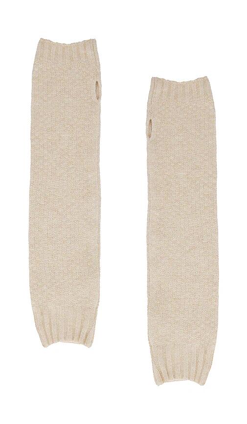 Free People Amour Knit Arm Warmers in Cream Cover