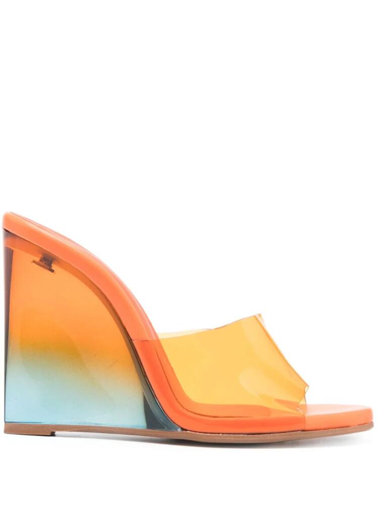 Le Silla Kira 115mm leather sandals - Orange Cover