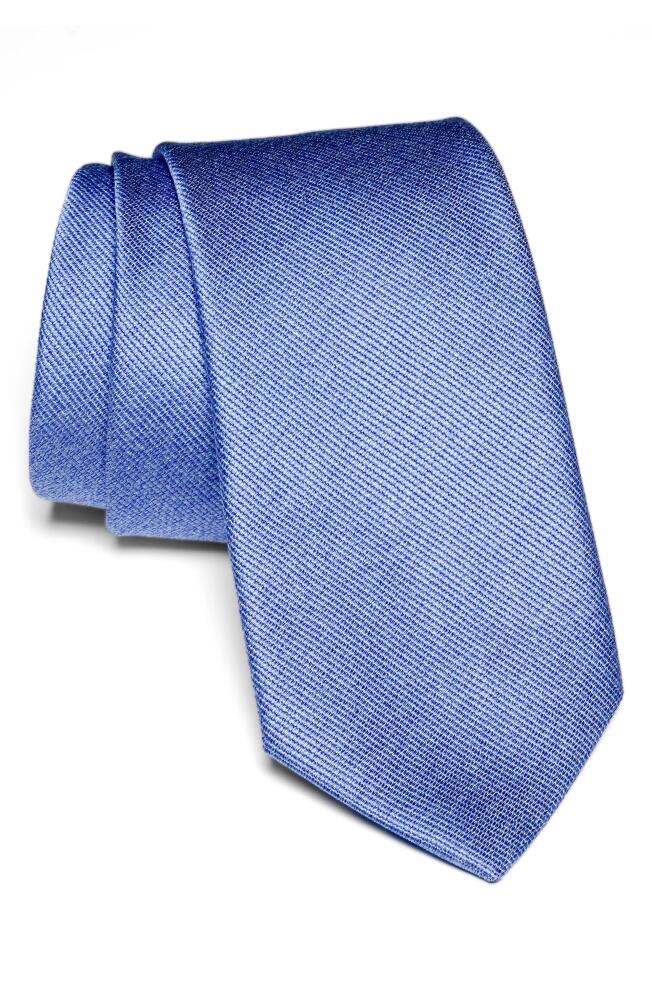 Jack Victor Bowman Solid Silk Blend Tie in Palace Blue Cover