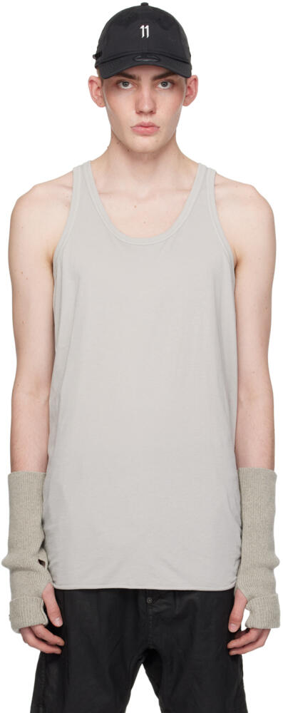 11 by Boris Bidjan Saberi Gray T3 Tank Top Cover