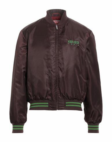 Kenzo Man Jacket Burgundy Polyamide, Acrylic, Cotton Cover