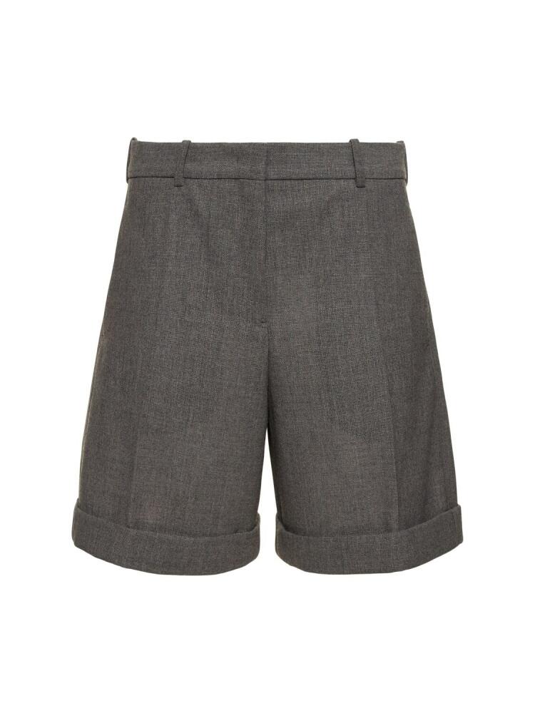 JIL SANDER Wool Canvas Shorts Cover