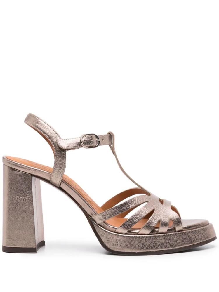 Chie Mihara Abay 85mm leather sandals - Gold Cover