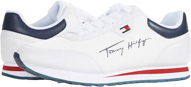 Tommy Hilfiger Laces (White/White/Navy) Women's Shoes Cover