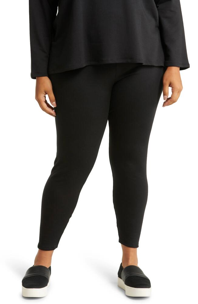 Eileen Fisher High Waist Ankle Leggings in Black Cover