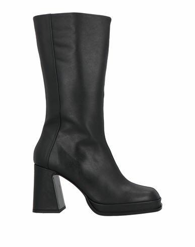 Elvio Zanon Woman Boot Black Leather Cover