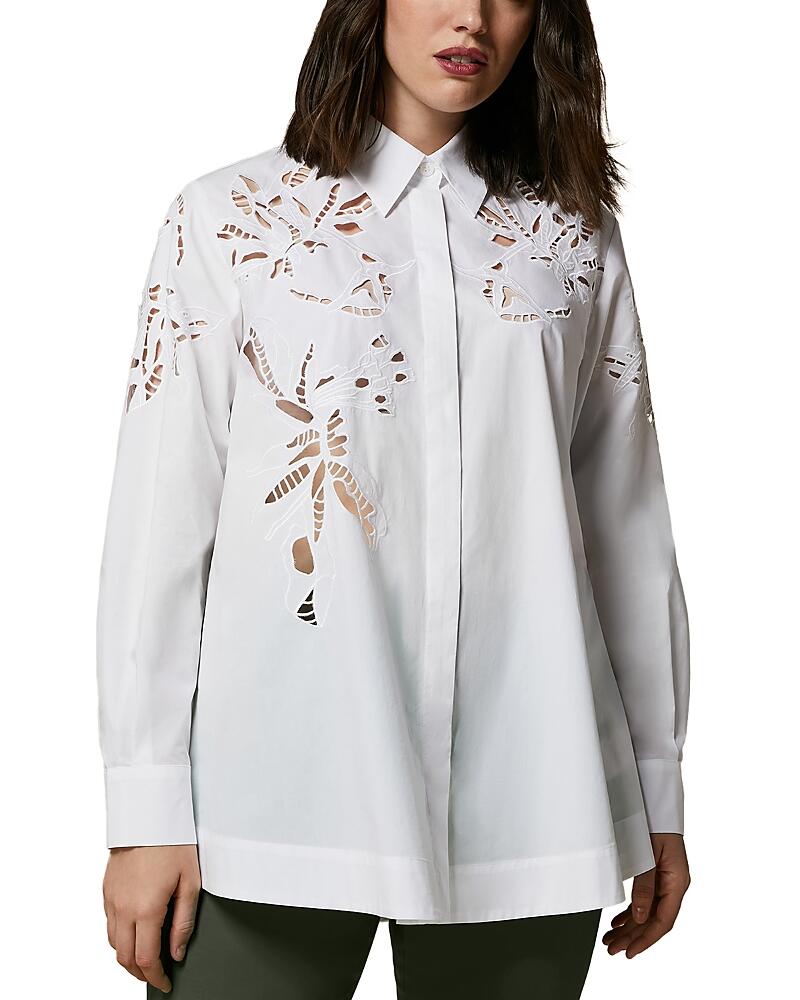 Marina Rinaldi Embroidered Poplin Tunic Cover