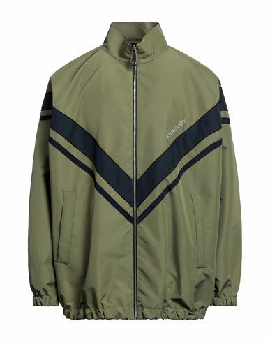 Khrisjoy Man Jacket Military green Polyester Cover