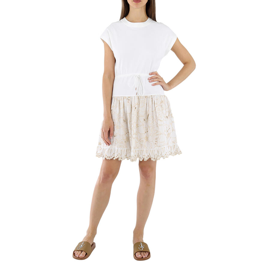 See By Chloe Ladies White Cotton Powder Dress Cover