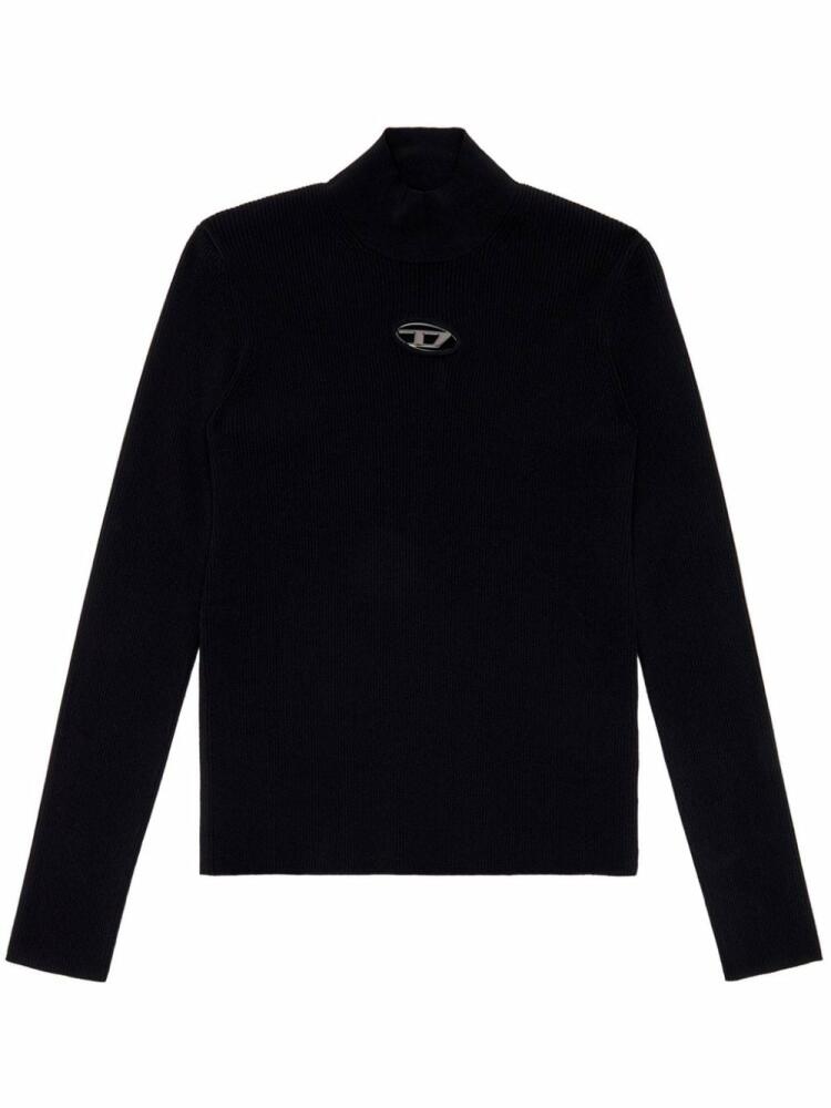 Diesel K-Zackary logo-cut-out jumper - Black Cover