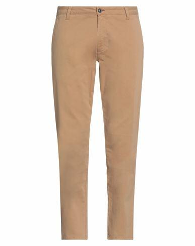 Massimo Rebecchi Man Pants Camel Cotton, Elastane Cover