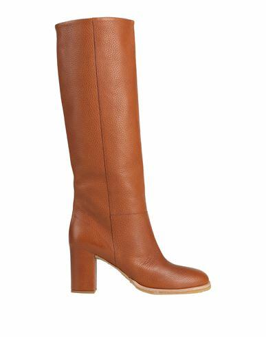 Del Carlo Woman Boot Tan Leather Cover