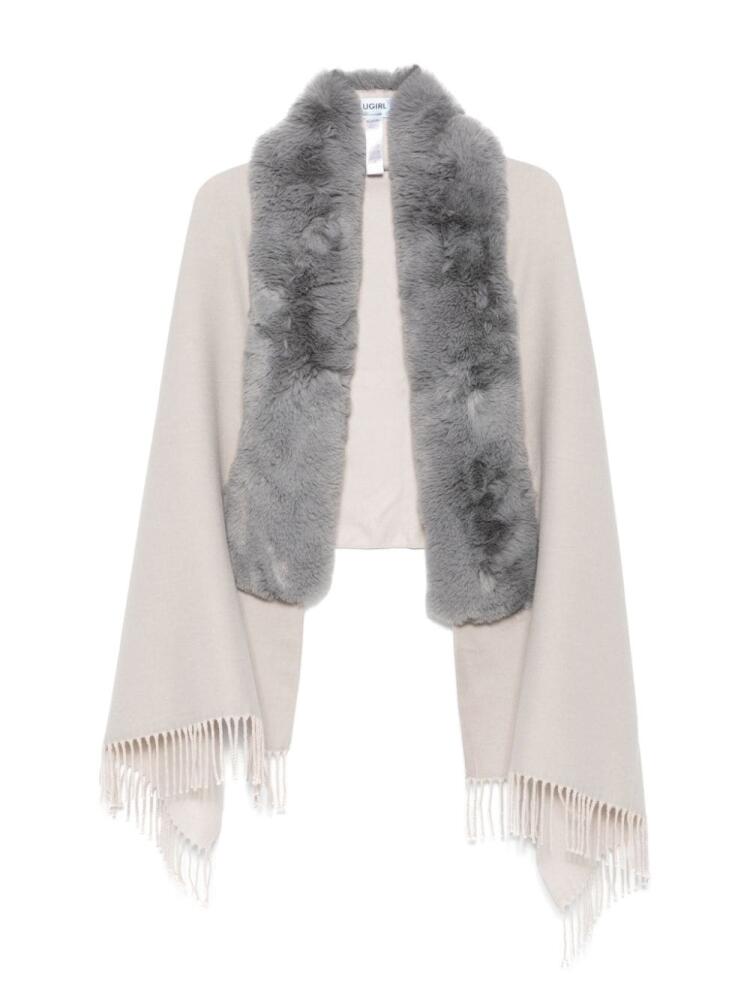 Blugirl faux-fur-trim scarf - Grey Cover