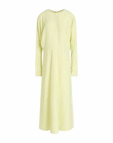 Victoria Beckham Woman Midi dress Yellow Viscose, Acetate, Elastane Cover