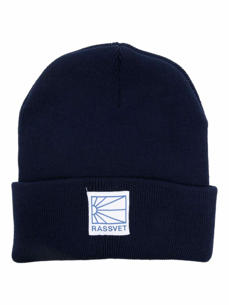 RASSVET logo-patch beanie - Blue Cover