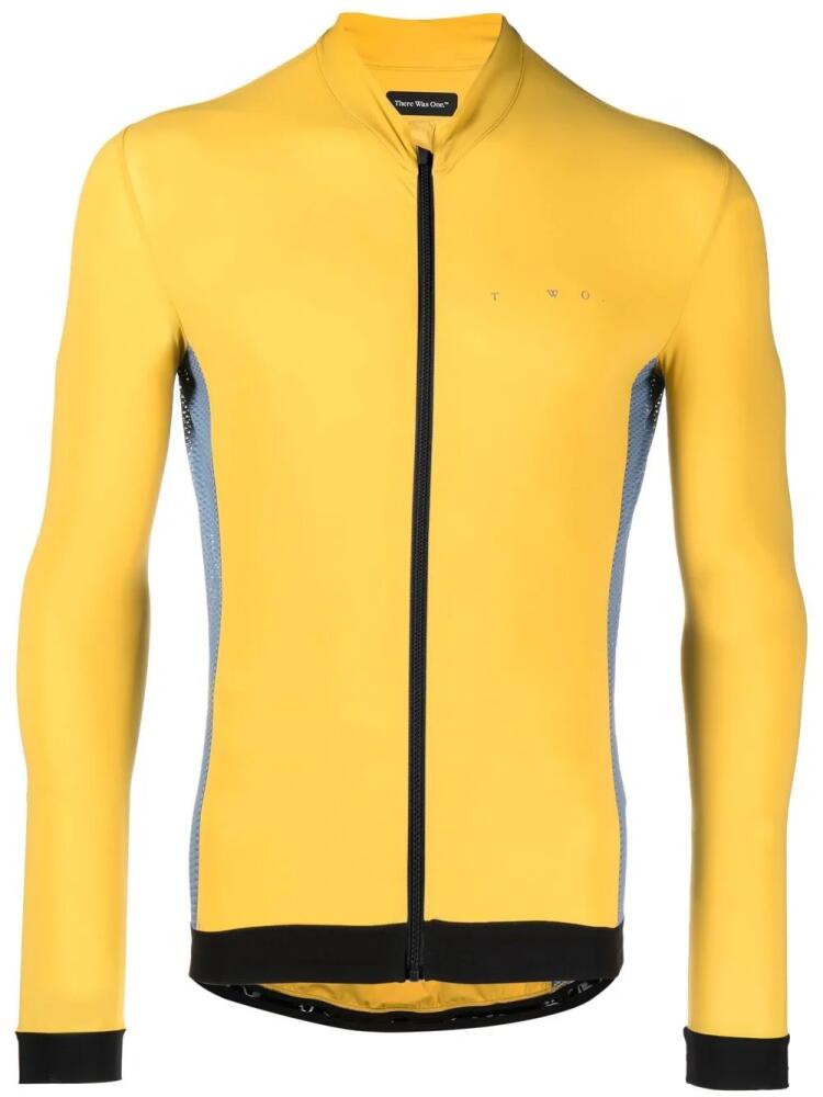 There Was One long-sleeve zip-up cycling top - Yellow Cover