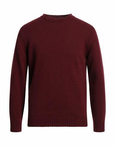 Lanificio Pubblico Man Sweater Burgundy Wool, Polyamide Cover