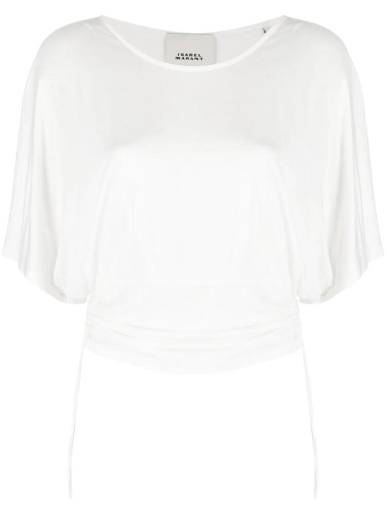 ISABEL MARANT Tores draped T-shirt - White Cover