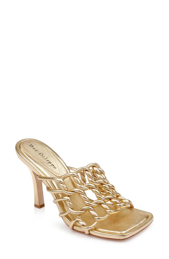 Dee Ocleppo Belize Slide Sandal in Gold Metallic Cover